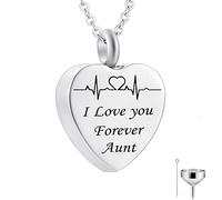 Pendant, Chains Steel I Love You Forever... Memorial Locket for Men Women with Funnel Kit & Bag