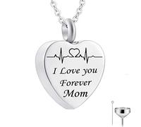 Pendant, Chains Steel I Love You Forever... Memorial Locket for Men Women with Funnel Kit & Bag