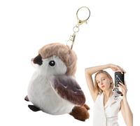 Pendant da passerella realistica - portachiavi per uccelli peluche, adorabile fascino della borsa | Decorazione del portafoglio leggero, dono di ispirazione per la natura artigianale per tutte le età
