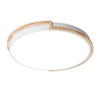 Pendant Light, Embedded LED Ceiling Light Colorful Macaron Round Ceiling Lamp Modern and Simple Ultra-Thin 1.9-inch Energy-Saving Ceiling Lighting Three-Color Light-Changing Metal Wood Ceiling Light(