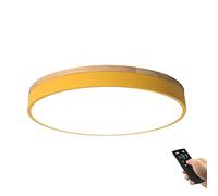 Pendant Light, Minimalist Promise Dimming LED Ceiling Light Fixture Color Macaron Ceiling Lamp Scandinavian Design Flush Mount Ceiling Lighting Energy Saving Round Panel Light for Bedroom, Living Roo