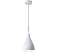 Pendant Light Nordic Wooden Chandelier Color Ceiling Lighting Fixtures Creative Personality Hanging Lights for Dining, Living Room, Kitchen Island(White)
