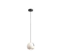 Pendant Lighting Kitchen Island, 8W Black Globe Ceiling Warm/Nature/Cool Lights Color, LED Hanging Light Fixture Chandelier for Bedroom Bedside Hallway