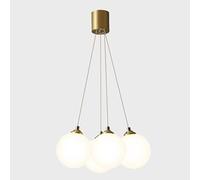 Pendant Lights, Bronze Restaurant Chandelier Magic Bean Glass Lampshade Pendant Lights Bedroom Warm Romantic Atmosphere Light Creativity Living Room Aisle Lighting Pendant(Warm Light,4-Lamp)