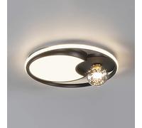 Pendant Lights, Chandelier LED Dimming Ceiling Light Light Luxury Round Glass Lampshade Creativity Round Ceiling Lamp Romantic Acrylic Chandelier 44W Pendant(OneColor)