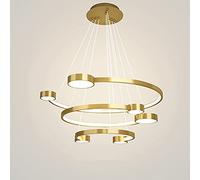 Pendant Lights, Chandelier Remote Control Lamp Pendant Light 3 Rings LED Chandelier Dimmable Contemporary LED Pendant Light Compatible with Dinning Room Living Room Pendant(25+40+60cm)