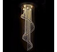 Pendant Lights, Contemporary Crystal Pendant Light Home Living Room Staircase Chandelier Foyer Hallway Ceiling Hanging Lamp Idyllic Studio Decor Suspended Light Fixture Chandelier Lamp fy-83