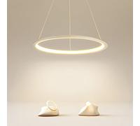 Pendant Lights, Dimmable LED Pendant Light Minimalist Dimmable Chandelier Height Adjustable Aluminum Suspens Lamps Dining Room Bedroom Ceiling Lamp Living Room Dining Room Hanging Lighting