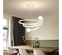 Pendant Lights, Dimmable Pendant Lights Acrylic Chandeliers Lighting LED Ceiling Light Fixture Compatible with Dining Room Living Room with Remote Control Pendant