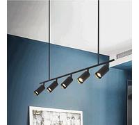 Pendant Lights, Electroplating Metal Long Strip Chandelier LED - Minimalist - Hanging Lamp Restaurant Bar Long Row Combinat Pendant Light Indoor Home Decorat Lighting Fixture Chandelier lam
