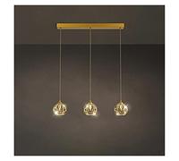 Pendant Lights, LED Chandelier Lamp - Restaurant Small Single Pendant Lights Compatible with Kitchen Island Round Crystal Hanging Lamp Dining Room Home Decor LED Chandelier