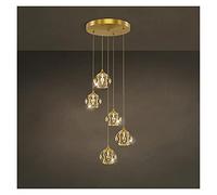 Pendant Lights, LED Chandelier Lamp - Restaurant Small Single Pendant Lights Compatible with Kitchen Island Round Crystal Hanging Lamp Dining Room Home Decor LED Chandelier