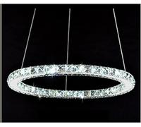 Pendant Lights, LED Chandeliers LED Chandeliers Crystal Lighting Fixture Compatible with Living Room Remote Control Hanging Lamp Bedroom Decorat Pendant(A-1ring60cm,ColdWhite)