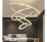 Pendant Lights, LED Chandeliers LED Chandeliers Crystal Lighting Fixture Compatible with Living Room Remote Control Hanging Lamp Bedroom Decorat Pendant(D-40/60/80/100cm,WarmWhite)