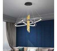 Pendant Lights, LED Chandeliers Restaurant丨2 Rings with Spotlights Living Room Pendant Light Chandelier Lighting Nordic丨Golden Iron Suspens Luminaire Lampen Compatible with Cafe Pendant(