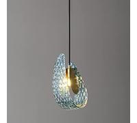 Pendant Lights, Light Luxury Flower Glass Chandelier LED Dimmable Luxury Brass Craft -Ni Hanging Light Dining Room Bedside Bedroom Ceiling Hanging Lamp Adjustable Lighting Fixtures Pendant(C: Three
