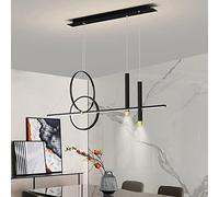 Pendant Lights Linear 34W/32W LED Chandelier Lamp Restaurant Nordic Home Indoor Lighting Decor Dimmable with Remote Control Long Strip Lamps