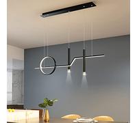 Pendant Lights Linear 34W/32W LED Chandelier Lamp Restaurant Nordic Home Indoor Lighting Decor Dimmable with Remote Control Long Strip Lamps