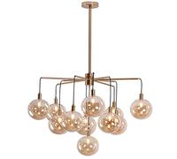 Pendant Lights, The Molecular Light Retro Creativity Art Chandelier Ceiling Lamp Lamps Living Room Glass Pendant Lights Industry Wrought Iron Chandelier Pendant