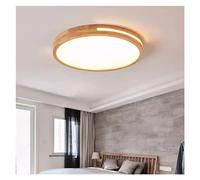 Pendant Lights, Ultra-Thin Ceiling Light Bedroom Living Rooms Study Iron Woodgrain Acrylic LED Home Decoratio Entryway Lighting Fixtures Chandelier Lamp(Round 60cm)