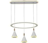 Pendant Lights, White/Black Hanging Lamp Dining Ceiling Home Chandelier Light Luxury - Fash Living Room Bedroom Lamp Villa Bar Wrought Iron Chandeliers (Size:H60D43cm) Indoor Lighting Chandelier L