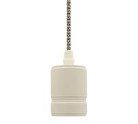 PENDANT METAL MATT WHITE SMOOTH CABLE BLACK/WHITE CONTEMPORARY