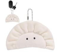 Pendant Per Peluche Per Gnocchi - Portachiavi Super | PP Cotton Dumpling Keychain Keychain Cashchain | Canino Bianco Della Catena A Sospensione Divertente | Accessori Hardware P