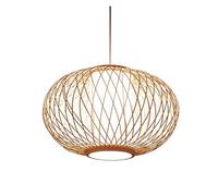 Pendant Shades Dome Woven Basket Chandelier Creative Lantern Light Shade, Round Hanging Lamp for Kitchen Island, Bar, Coffee Shop Living Room, Dining Room(19.7in)