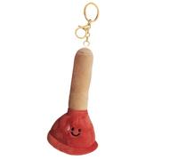 Pendanto per tasti di peluche - Adorabile strumento da bagno peluche, mascotte morbida giocosa, icona in tessuto leggero | Gag mini giocattolo stravagante, un unico token fuzzy da collezione decorativ
