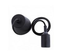 Pendel in silicone Nero a sospensione 1 x E27 Novaline