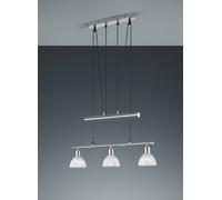 Pendelleuchte 3x E14 IN Nichel Moderno Lampada a Sospensione Coperta Letto Vetro