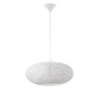 Pendelleuchte Ø45cm Bianco E27 Lampada a Sospensione Soffitto IN Stoffa