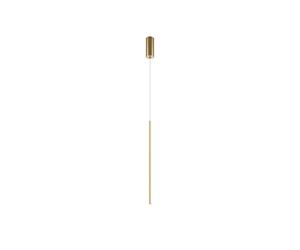 Pendelleuchte Cilindro LED Ø 1,7 CM IN Ottone Stretto Sospensione Sala da Pranzo