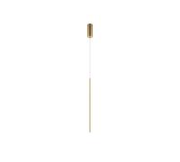 Pendelleuchte Cilindro LED Ø 1,7 CM IN Ottone Stretto Sospensione Sala da Pranzo