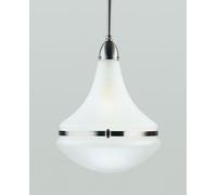 Pendelleuchte Cucina Vetro Ottone Nichel Ø34 CM E27 Sospensione Stile Liberty