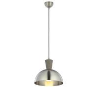Pendelleuchte E27 Tavolo da Pranzo Ø 31 CM Rotondo Metallo A Nichel Lampada Sala