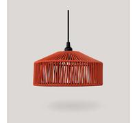 Pendelleuchte Esterno E27 IP54 Ø 30 CM IN Terracotta Corda Paralume Sospensione