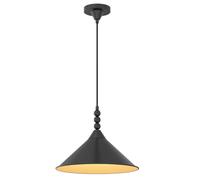 Pendelleuchte Lampada Pendente Ø 36 CM Nero E27 a Sospensione Tavolo da Pranzo