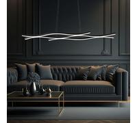 Pendelleuchte LED Altezza Regolabile Schwarz Matt L 108 cm