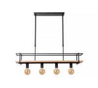 Pendelleuchte Legno Tavolo da Pranzo 100 CM E27 4-flammig Certo Lampada Vintage