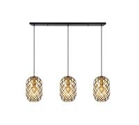 Pendelleuchte Metallo Nero Ottone Sala da Pranzo E27 L: 110 CM Lampada Tavolo