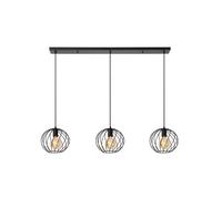 Pendelleuchte Metallo Nero Sala Pranzo Cucina E27 L: 130 CM Lampada Tavolo da