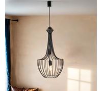 Pendelleuchte Metallo Nero Tondo Pranzo ad Arte Lampada Soggiorno Julius