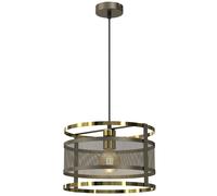 Pendelleuchte Metallo Tavolo da Pranzo IN Titanio Oro Ø30 CM E27 Rotondo Loft