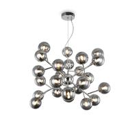 Pendelleuchte Moderno Vetro Fumé B:65 CM H: Max. 146,5 CM 24x G9 Sospensione