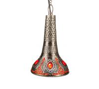 Pendelleuchte Orient Lampada Boho Argento Ottone 30cm Orientale Vintage