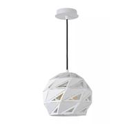 Pendelleuchte Sala da Pranzo Bianco Ø25 CM E27 di Stile Schermo Lampada Salotto