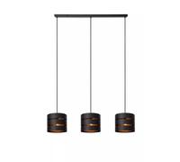 Pendelleuchte Sala da Pranzo Nero Oro Metallo 130 CM Lungo E27 Lampada Tavolo