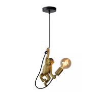 Pendelleuchte Scimmia Oro Nero Cucina Pranzo L:17,6 CM E27 Sospensione Moderno