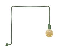 Pendelleuchte Silikon IP44 E27 Verde OSRAM L:500 cm Per Esterni Giardino